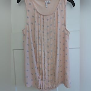 Elle Ladies Camisole Top In Peach Size Small